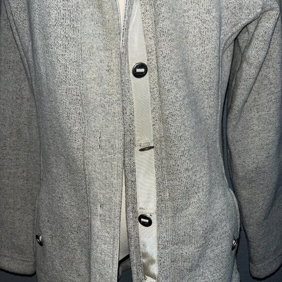 KUHL SAVINA OATMEAL SWEATER KNIT FLEECE BUTTON UP COAT JACKET - EUC - WOMEN'S M - Picture 3 of 15